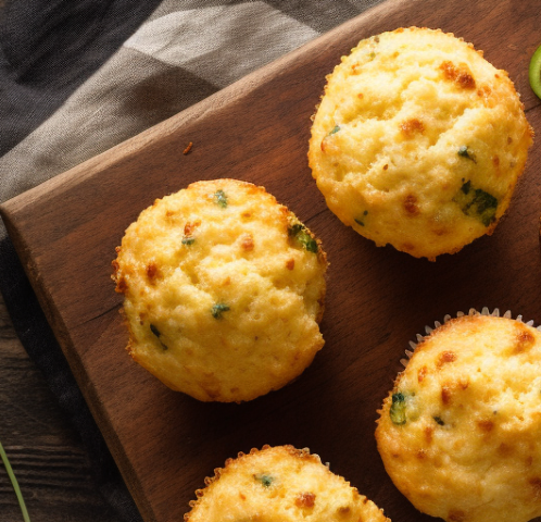 Keto Cheddar Jalapeño Cauliflower Muffins
